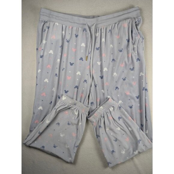 Disney Pajama 2 Piece Set Women's Mickey Silky Stretch Fleece Long Sleeve XXL - Picture 11 of 13